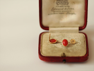 ㆍDesigned by Namheeㆍ Red Coral Basic Earrings 18K 홍산호 기본 귀걸이