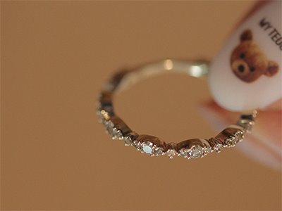 Cognac Diamond Terry Ring 18K 꼬냑 다이아몬드 태리 반지